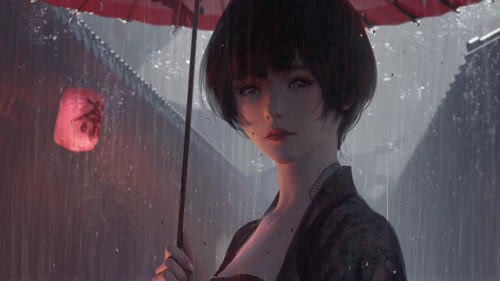  Samurai Girl Rain