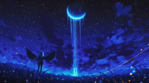 Angel in Moon Night