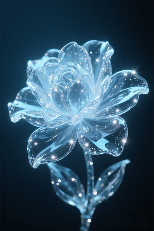 水晶花朵