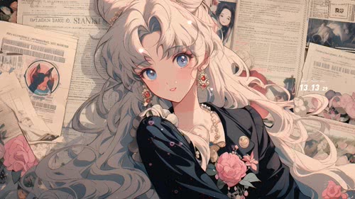银发少女