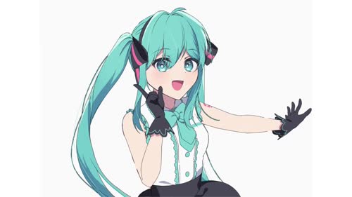 Hatsune Miku dancing