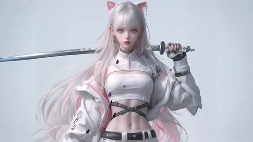猫耳武士少女