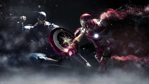  Captain America vs Iron Man