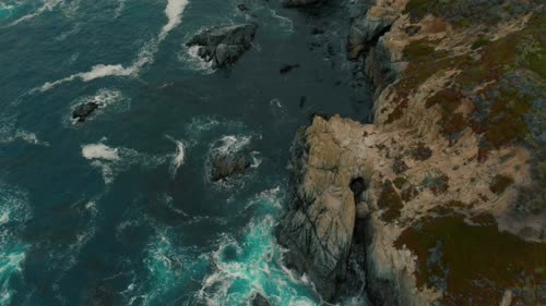 4K Rocky Coastline Northern California