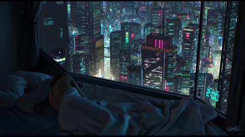 赛博朋克卧室