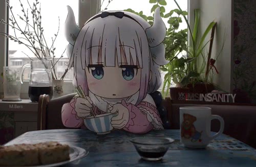 康纳吃饭
