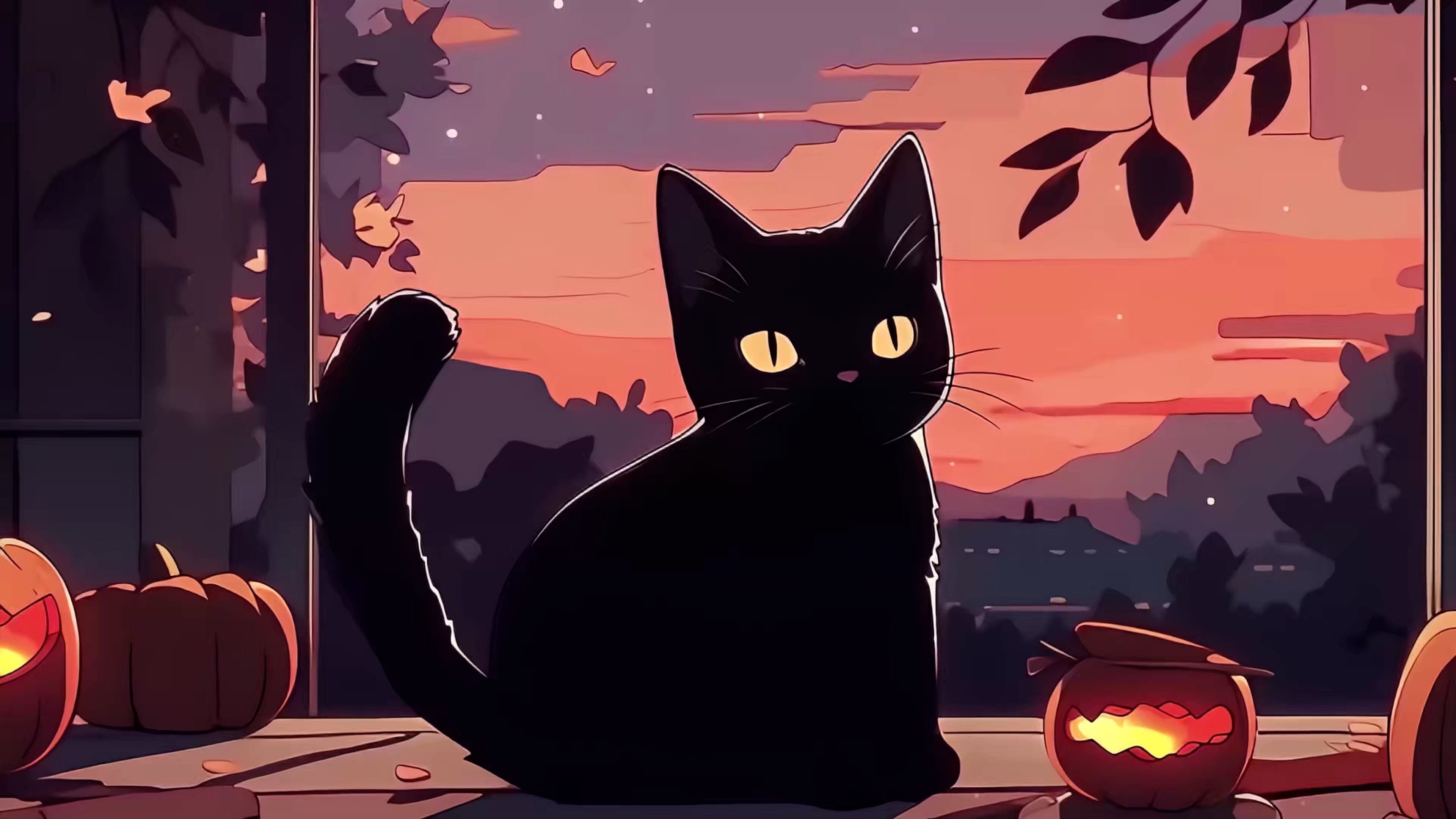 黑猫（ZH 节日系列壁纸）
