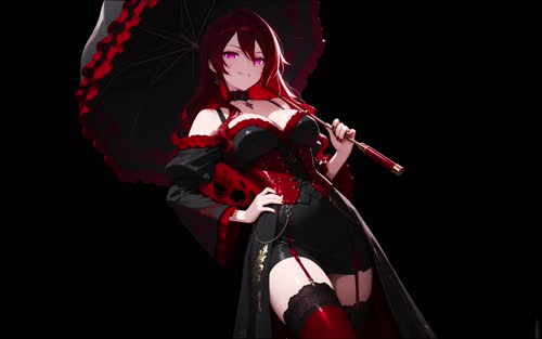 小也  Girl|Background|Dark and