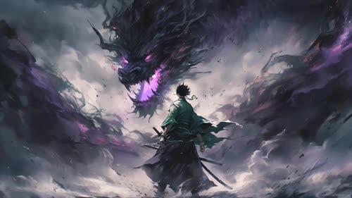 小也  Samurai VS Dragon