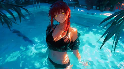 小也  Makima In The Pool