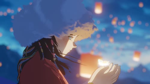 孔明灯少女